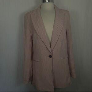 NWT H&M Pink Striped Blazer